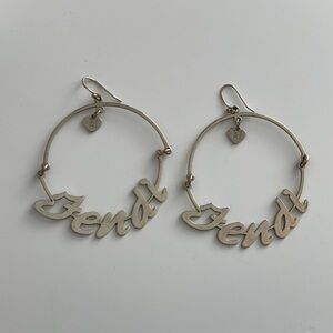 Authentic Fendi Hoop Earrings